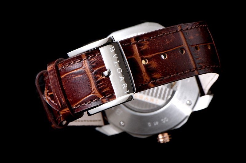 Bvlgari OCTO Series RG/LE Wht/Blk ZLO TT Aitomatic 102703 OC41C6SPGLD