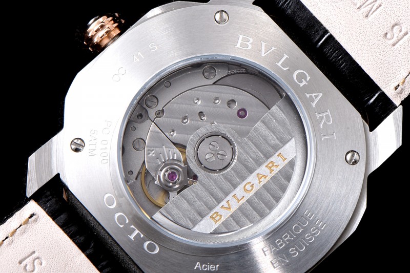 Bvlgari OCTO Series RG/LE Wht/Blk ZLO TT Aitomatic 102703 OC41C6SPGLD