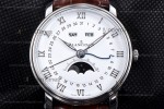 Blancpain Villeret SS/LE Wht/Bro Sapphire OMF Automatic 6654-1127-55B