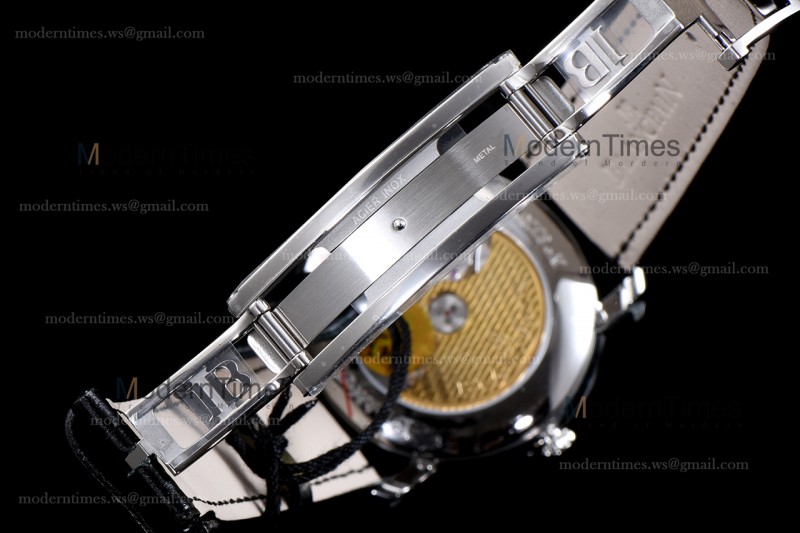 Blancpain Villeret SS/LE Wht/Blk Sapphire OMF Automatic 6654-1127-55B