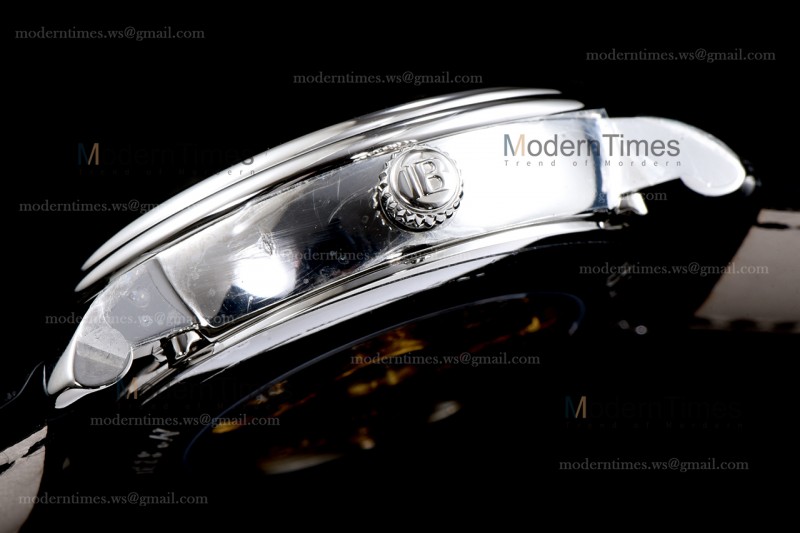 Blancpain Villeret SS/LE Wht/Blk Sapphire OMF Automatic 6654-1127-55B