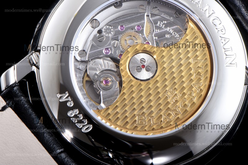 Blancpain Villeret SS/LE Gra/Blk Sapphire OMF Automatic 6654-1113-55B