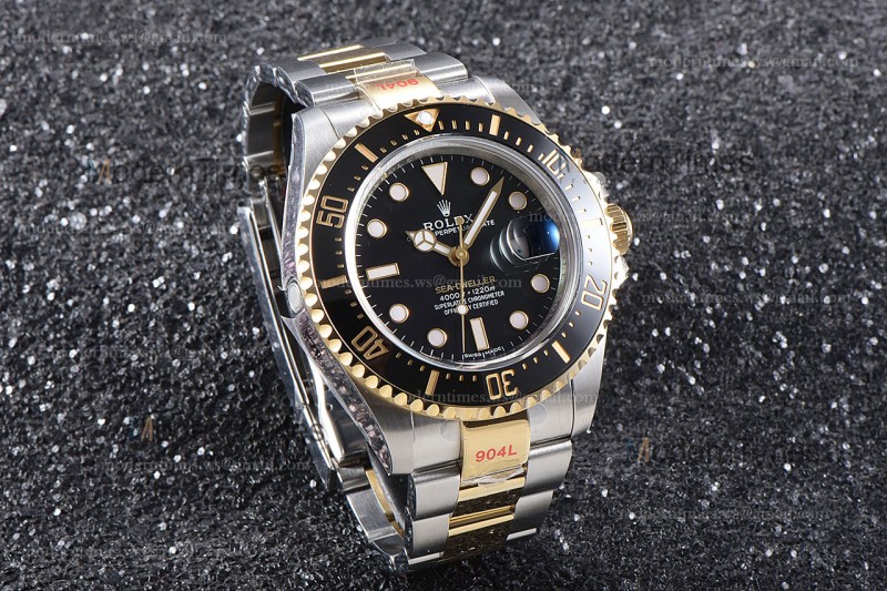 Rolex Sea Dweller Series YG/YG TT Cer Blk GMF Automatic m126603-0001