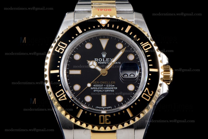Rolex Sea Dweller Series YG/YG TT Cer Blk GMF Automatic m126603-0001