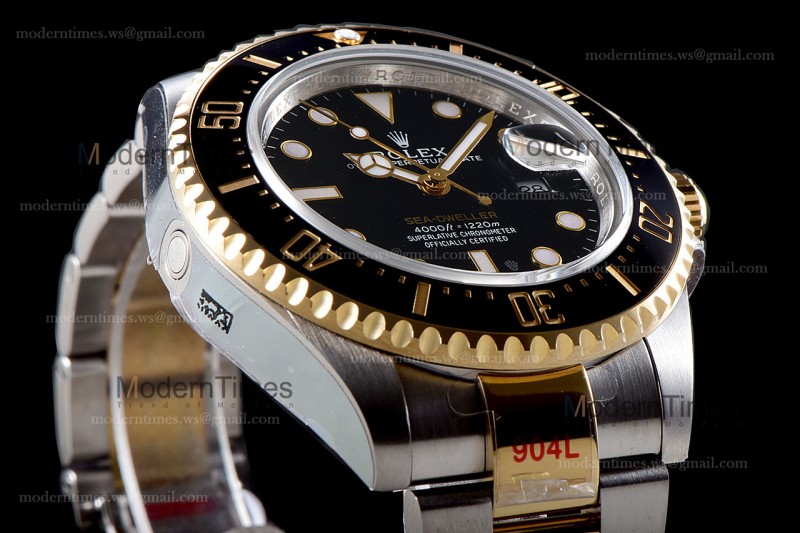 Rolex Sea Dweller Series YG/YG TT Cer Blk GMF Automatic m126603-0001