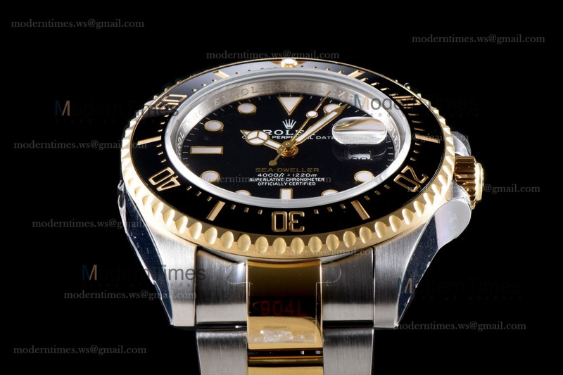 Rolex Sea Dweller Series YG/YG TT Cer Blk GMF Automatic m126603-0001