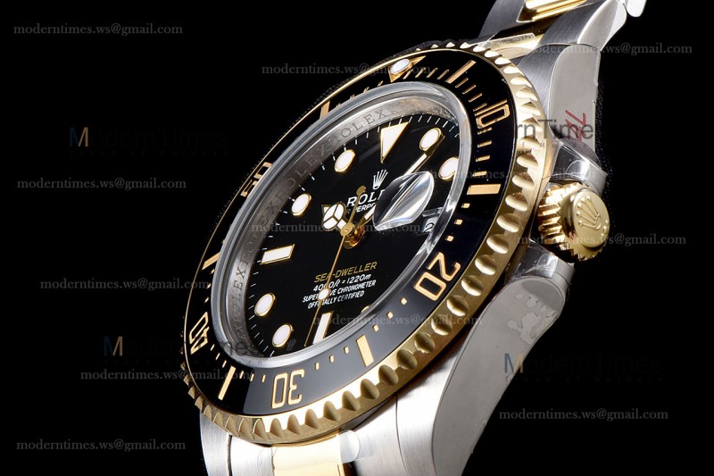 Rolex Sea Dweller Series YG/YG TT Cer Blk GMF Automatic m126603-0001