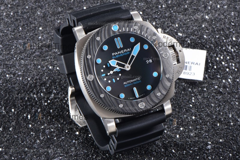 Panerai Submersible Series CF TI/RU Blk/Blk VSF P.9010 Automatic PAM00799