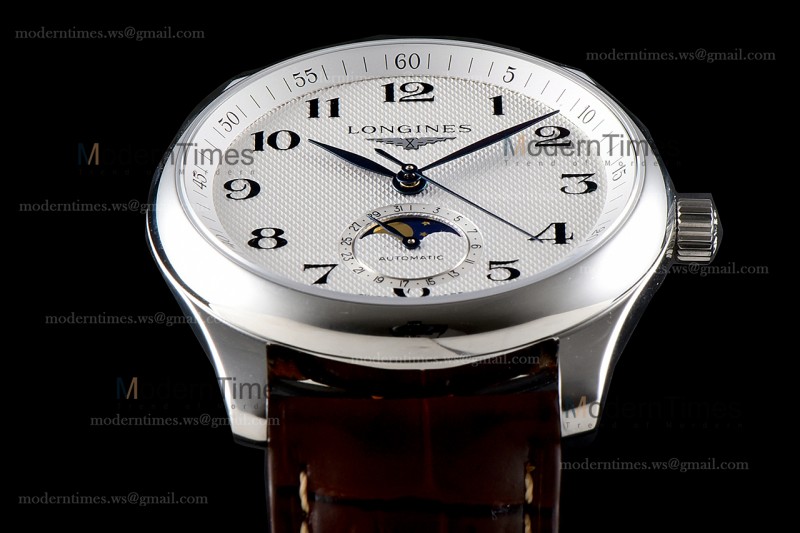 Longines Conquest Classic Series SS/LE Wht/Bro GSF Automatic L2.909.4.78.3