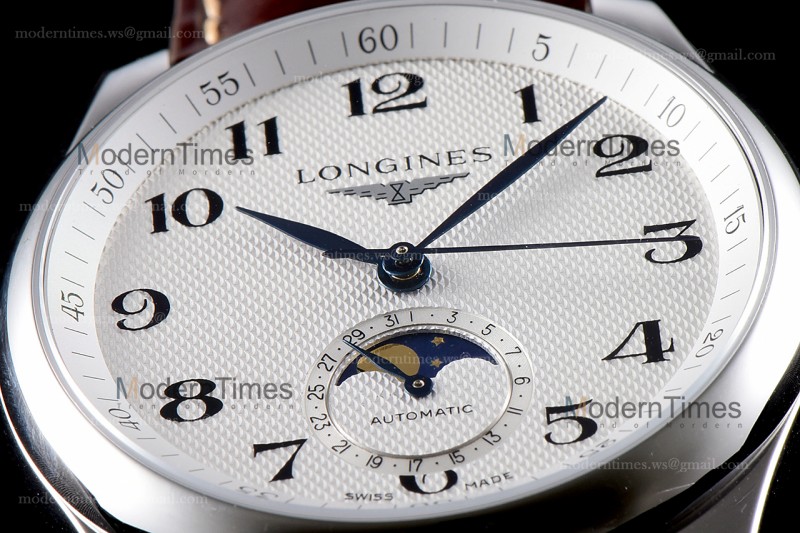 Longines Conquest Classic Series SS/LE Wht/Bro GSF Automatic L2.909.4.78.3