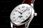 Longines Conquest Classic Series SS/LE Wht/Bro GSF Automatic L2.909.4.78.3