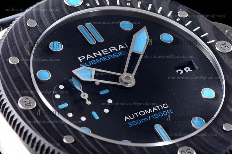Panerai Submersible Series CF TI/RU Blk/Blk VSF P.9010 Automatic PAM00799