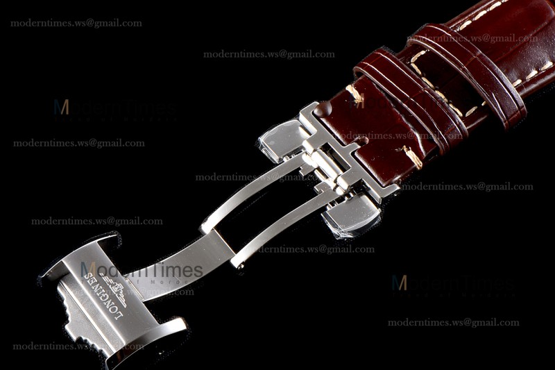 Longines Conquest Classic Series SS/LE Wht/Bro GSF Automatic L2.909.4.78.3