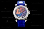 Chopard Happy Diams Sapphire SS/LE TT Gra/Blu YFF ASIA2892-2 Automatic 278559-3021