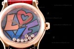 Chopard Happy Diams Sapphire RG/LE TT Gra/Red YFF ASIA2892-2 Automatic 278559-3020