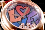 Chopard Happy Diams Sapphire RG/LE TT Gra/Red YFF ASIA2892-2 Automatic 278559-3020