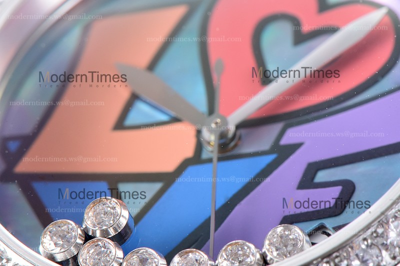 Chopard Happy Diams Sapphire SS/LE TT Gra/Blu YFF ASIA2892-2 Automatic 278559-3021