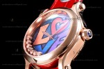 Chopard Happy Diams Sapphire RG/LE TT Gra/Red YFF ASIA2892-2 Automatic 278559-3020