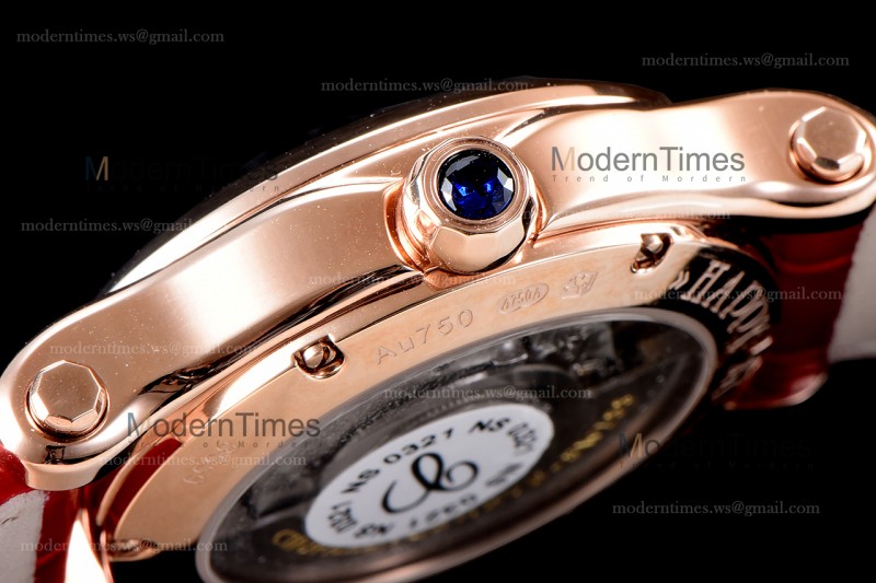 Chopard Happy Diams Sapphire RG/LE TT Gra/Red YFF ASIA2892-2 Automatic 278559-3020