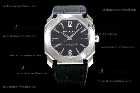 Bvlgari OCTO Series SS/LE Blk/Blk BVF Automatic 101964 BGO41BSLD
