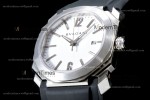 Bvlgari OCTO Series SS/RU Wht/Blk BVF Automatic 101964 BGO41BSLD