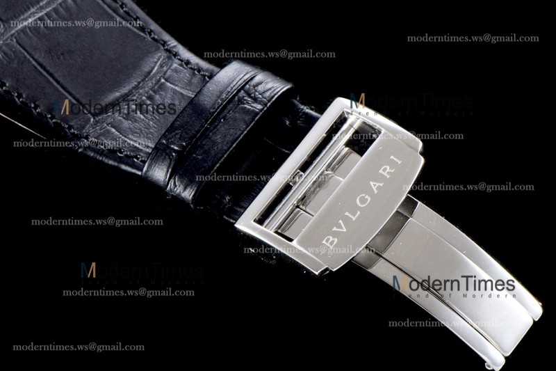Bvlgari OCTO Series SS/LE Blu/Blk BVF Automatic 102429 BGO38C3SLD