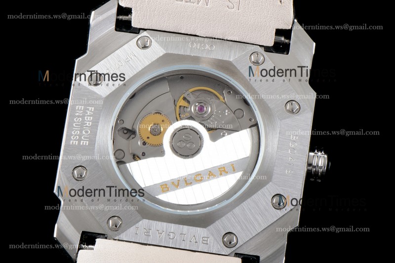 Bvlgari OCTO Series SS/LE Wht/Bro BVF Automatic 101964 BGO41BSLD