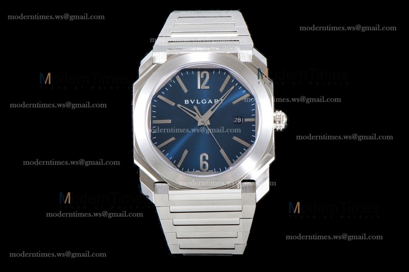 Bvlgari OCTO Series SS/SS Blu BVF Automatic 102031 102105 BGO38C3SSD