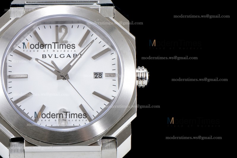 Bvlgari OCTO Series SS/SS Wht BVF Automatic 102031 BGO41BSSD