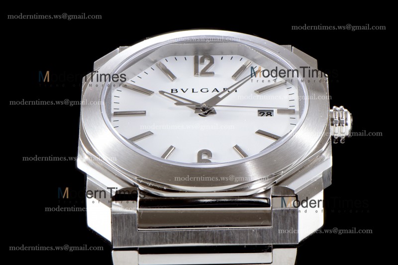 Bvlgari OCTO Series SS/SS Wht BVF Automatic 102031 BGO41BSSD