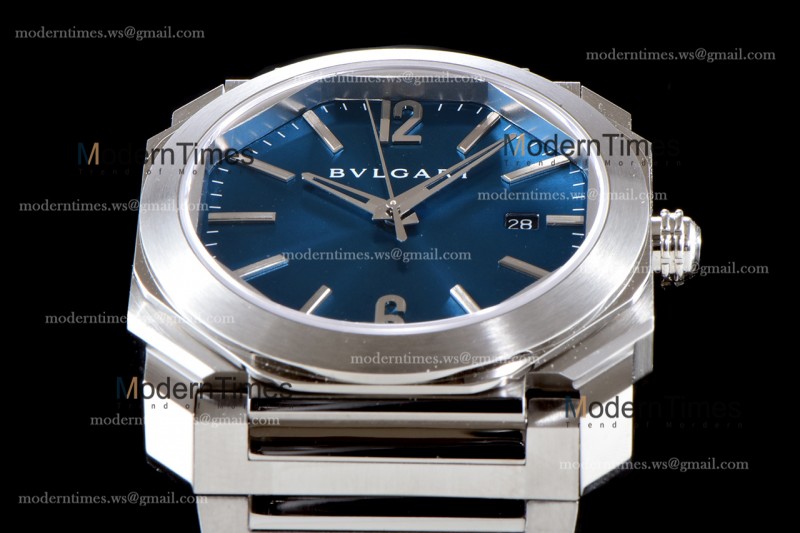 Bvlgari OCTO Series SS/SS Blu BVF Automatic 102031 102105 BGO38C3SSD
