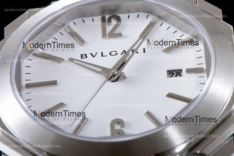 Bvlgari OCTO Series SS/SS Wht BVF Automatic 102031 BGO41BSSD