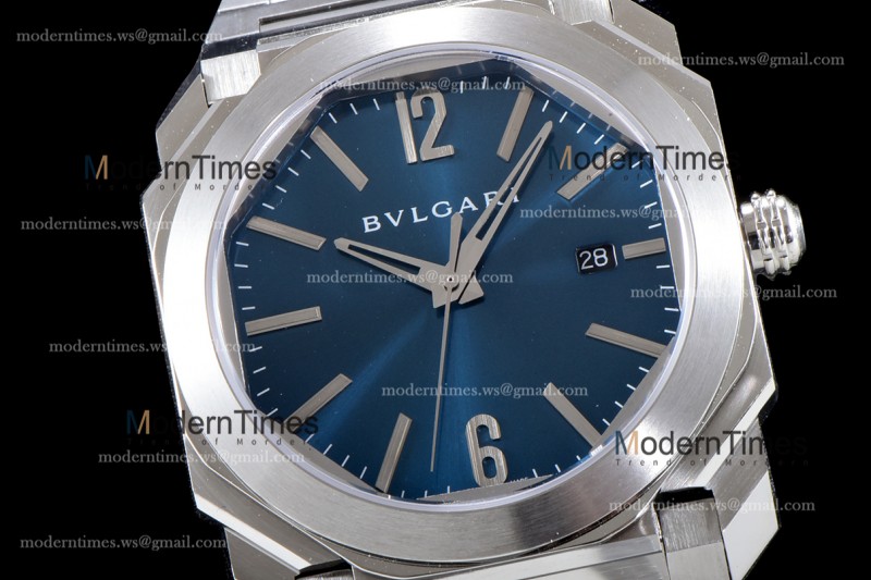 Bvlgari OCTO Series SS/SS Blu BVF Automatic 102031 102105 BGO38C3SSD
