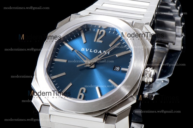 Bvlgari OCTO Series SS/SS Blu BVF Automatic 102031 102105 BGO38C3SSD