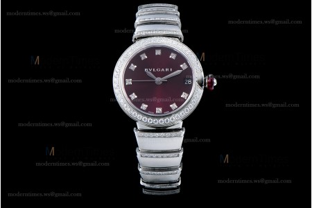 Bvlgari LVCEA Series SS/SS Bro ZLO Diams Quartz 102381 LUW33C6GDGD1D/11