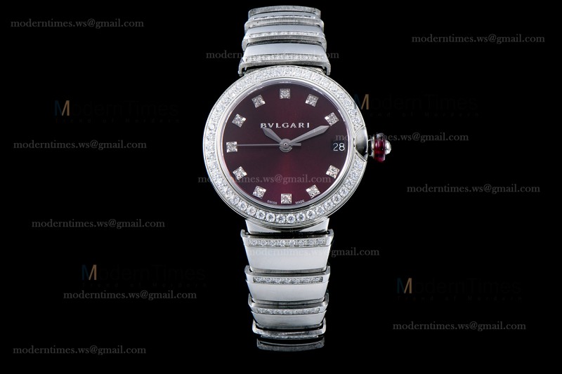 Bvlgari LVCEA Series SS/SS Bro ZLO Diams Quartz 102381 LUW33C6GDGD1D/11
