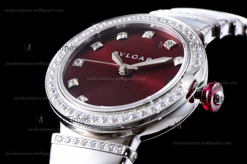 Bvlgari LVCEA Series SS/SS Bro ZLO Diams Quartz 102381 LUW33C6GDGD1D/11