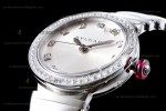 Bvlgari LVCEA Series SS/SS Wht ZLO Diams Quartz 102514 LUW23C6GDG/12