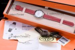 Hermes Slim D Series SS/LE BVF Wht/Red Quartz 