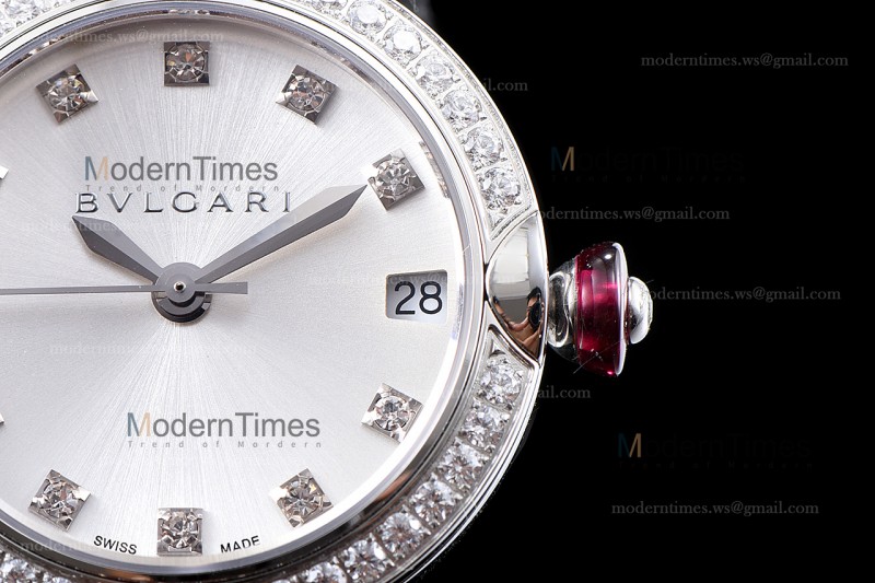 Bvlgari LVCEA Series SS/SS Wht ZLO Diams Quartz 102381 LUW33C6GDGD1D/11
