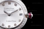 Bvlgari LVCEA Series SS/SS Wht ZLO Diams Quartz 102514 LUW23C6GDG/12
