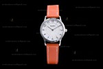 Hermes Slim D Series SS/LE BVF Wht/Bro Quartz 