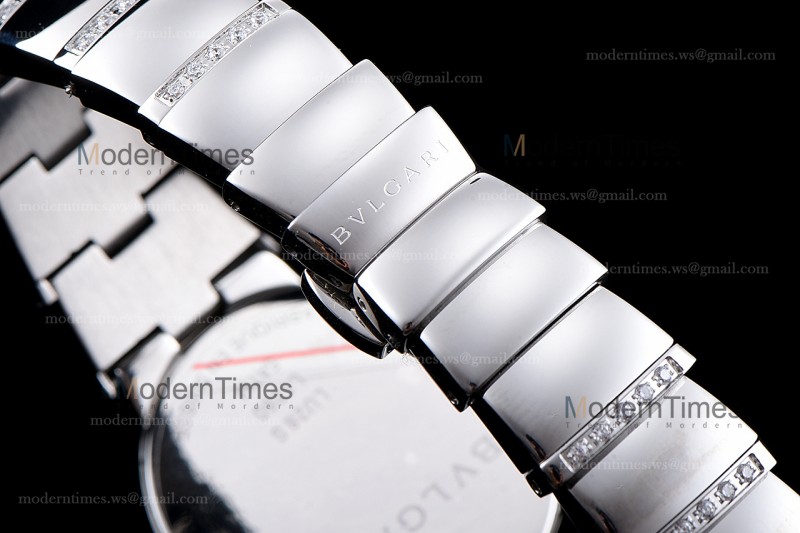Bvlgari LVCEA Series SS/SS Wht ZLO Diams Quartz 102381 LUW33C6GDGD1D/11
