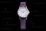 Hermes Slim D Series SS/LE BVF Wht/Per Quartz 