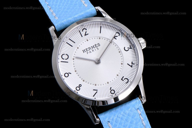 Hermes Slim D Series SS/LE BVF Wht/Blu Quartz 