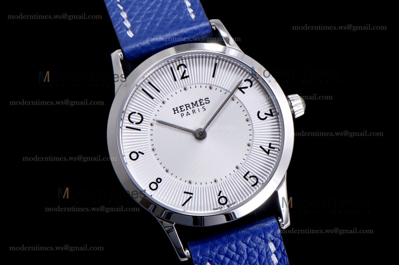 Hermes Slim D Series SS/LE BVF Wht/Blu Quartz 