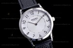 Hermes Slim D Series SS/LE BVF Wht/Blk Quartz 
