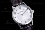 Hermes Slim D Series SS/LE BVF Wht/Blk Quartz 