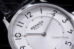 Hermes Slim D Series SS/LE BVF Wht/Blk Quartz 