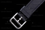 Hermes Slim D Series SS/LE BVF Wht/Blk Diams Quartz 